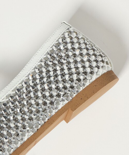 UNITED ARROWS（ユナイテッドアローズ）の「メッシュ ビジュー フラットシューズ（その他シューズ・レディース・ホワイト/ブラック・36h/37/35/35h/36/37h/38）」の20枚目の写真