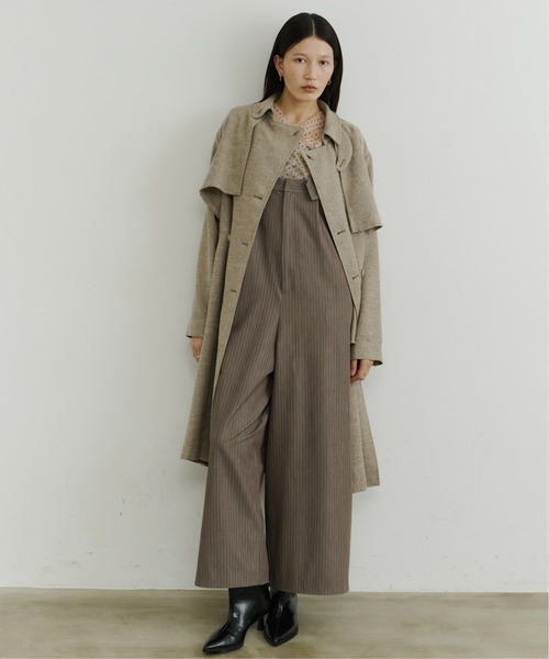 room153（ルームイチゴサン）の「ケープカラートレンチコート（トレンチコート・レディース・ベージュ/グレイッシュベージュ・FREE）」の12枚目の写真
