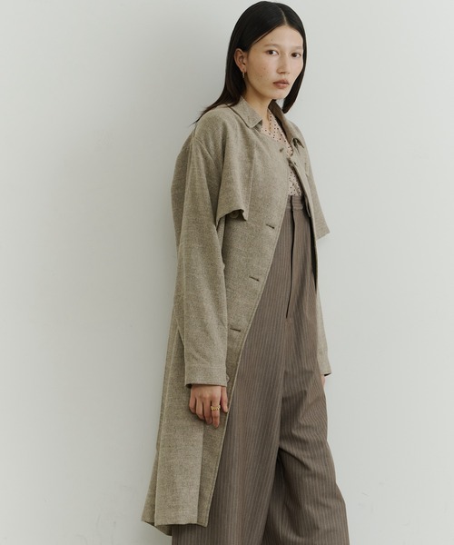room153（ルームイチゴサン）の「ケープカラートレンチコート（トレンチコート・レディース・ベージュ/グレイッシュベージュ・FREE）」の13枚目の写真