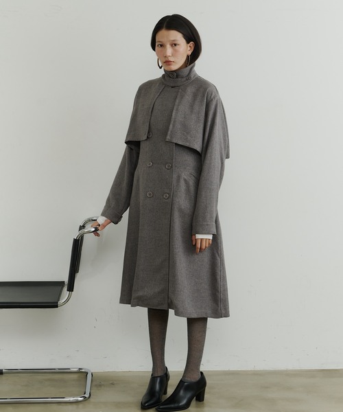 room153（ルームイチゴサン）の「ケープカラートレンチコート（トレンチコート・レディース・ベージュ/グレイッシュベージュ・FREE）」の19枚目の写真