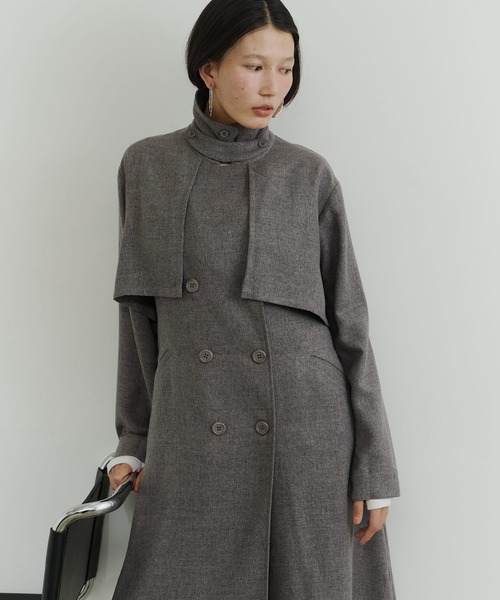 room153（ルームイチゴサン）の「ケープカラートレンチコート（トレンチコート・レディース・ベージュ/グレイッシュベージュ・FREE）」の22枚目の写真