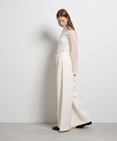 LANVIN en Bleu（ランバンオンブルー）の「トリアセダンボールワイドパンツ（その他パンツ・レディース・ブラック/オフホワイト・36/38）」の4枚目の写真
