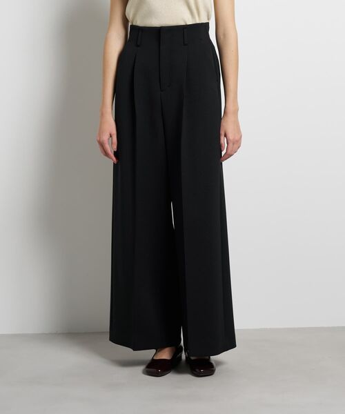 LANVIN en Bleu（ランバンオンブルー）の「トリアセダンボールワイドパンツ（その他パンツ・レディース・ブラック/オフホワイト・36/38）」の14枚目の写真