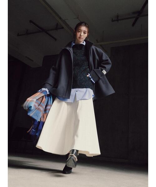 Te chichi（テチチ）の「【宮本茉由着用】MIXラメニット（ニット/セーター・レディース・ネイビー/オフホワイト/ブラック・F）」の5枚目の写真