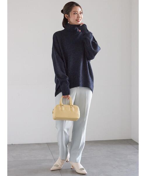 Te chichi（テチチ）の「【宮本茉由着用】MIXラメニット（ニット/セーター・レディース・ネイビー/オフホワイト/ブラック・F）」の11枚目の写真