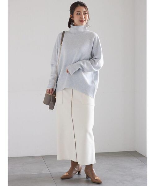 Te chichi（テチチ）の「【宮本茉由着用】MIXラメニット（ニット/セーター・レディース・ネイビー/オフホワイト/ブラック・F）」の15枚目の写真