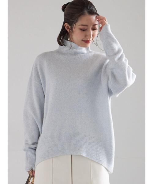 Te chichi（テチチ）の「【宮本茉由着用】MIXラメニット（ニット/セーター・レディース・ネイビー/オフホワイト/ブラック・F）」の16枚目の写真