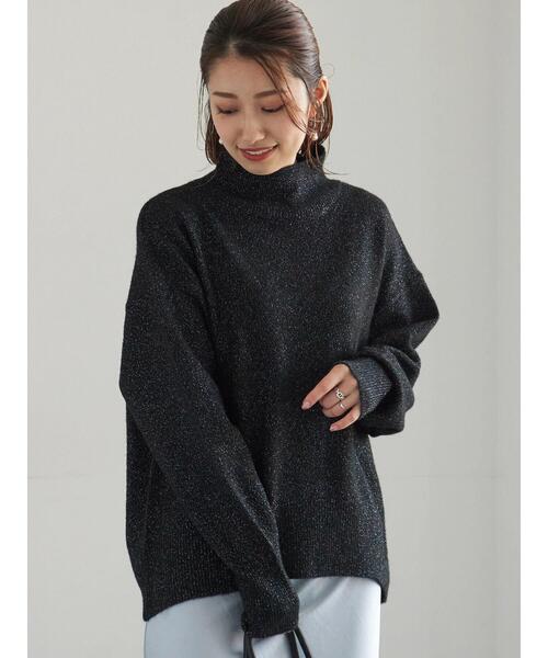 Te chichi（テチチ）の「【宮本茉由着用】MIXラメニット（ニット/セーター・レディース・ネイビー/オフホワイト/ブラック・F）」の20枚目の写真