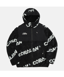 CORALIAN（コラリアン）の「ジャカードフリースフードジャケットブラック（その他アウター）」