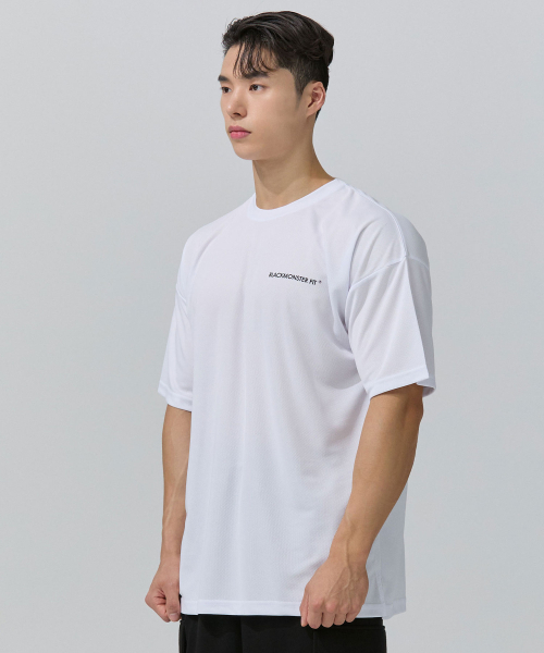 BLACK MONSTER FIT(ブラックモンスターフィット)の「機能性クールエバーオーバーサイズ半袖Tシャツ(ホワイト)/ BM200214(Tシャツ/カットソー・メンズ・その他・X-LARGE/XX-LARGE/MEDIUM/LARGE)」の5枚目の写真