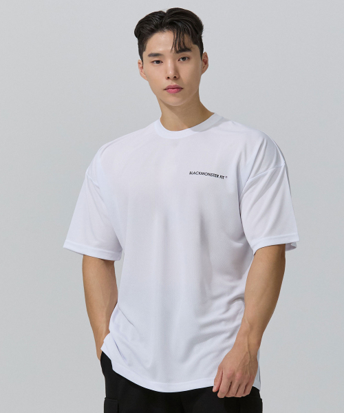 BLACK MONSTER FIT(ブラックモンスターフィット)の「機能性クールエバーオーバーサイズ半袖Tシャツ(ホワイト)/ BM200214(Tシャツ/カットソー・メンズ・その他・X-LARGE/XX-LARGE/MEDIUM/LARGE)」の7枚目の写真