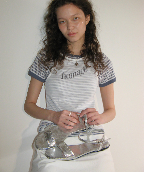 Glow 0026. Studded Sandals - 2colors