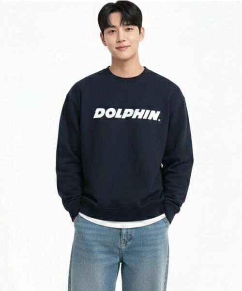 DOLPHIN WAVE APPAREL(ドルフィンウェーブアパレル)の「ドルフィン アセンティック ロゴ スウェット ネイビー(スウェット・メンズ・その他・MEDIUM/LARGE/X-LARGE)」の14枚目の写真