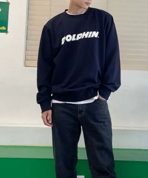 DOLPHIN WAVE APPAREL(ドルフィンウェーブアパレル)の「ドルフィン アセンティック ロゴ スウェット ネイビー(スウェット・メンズ・その他・MEDIUM/LARGE/X-LARGE)」の15枚目の写真