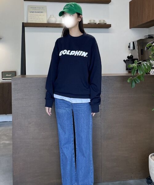 DOLPHIN WAVE APPAREL(ドルフィンウェーブアパレル)の「ドルフィン アセンティック ロゴ スウェット ネイビー(スウェット・メンズ・その他・MEDIUM/LARGE/X-LARGE)」の5枚目の写真