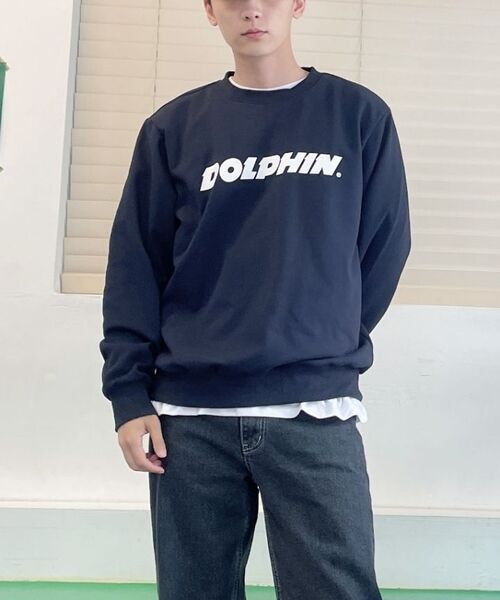 DOLPHIN WAVE APPAREL(ドルフィンウェーブアパレル)の「ドルフィン アセンティック ロゴ スウェット ネイビー(スウェット・メンズ・その他・MEDIUM/LARGE/X-LARGE)」の8枚目の写真