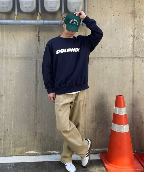 DOLPHIN WAVE APPAREL(ドルフィンウェーブアパレル)の「ドルフィン アセンティック ロゴ スウェット ネイビー(スウェット・メンズ・その他・MEDIUM/LARGE/X-LARGE)」の2枚目の写真