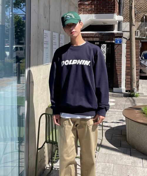 DOLPHIN WAVE APPAREL(ドルフィンウェーブアパレル)の「ドルフィン アセンティック ロゴ スウェット ネイビー(スウェット・メンズ・その他・MEDIUM/LARGE/X-LARGE)」の3枚目の写真