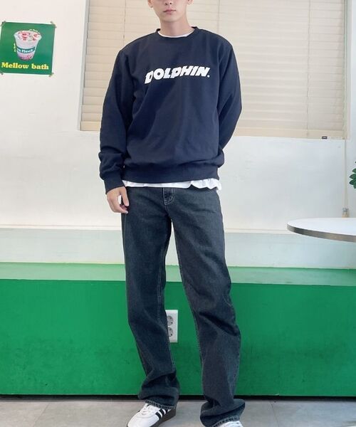DOLPHIN WAVE APPAREL(ドルフィンウェーブアパレル)の「ドルフィン アセンティック ロゴ スウェット ネイビー(スウェット・メンズ・その他・MEDIUM/LARGE/X-LARGE)」の4枚目の写真