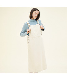 CHIQUITA（チキータ）の「[24Winter]Overall Skirt (Corduroy) Cream 244203SCR（サロペット/オーバーオール・レディース）」