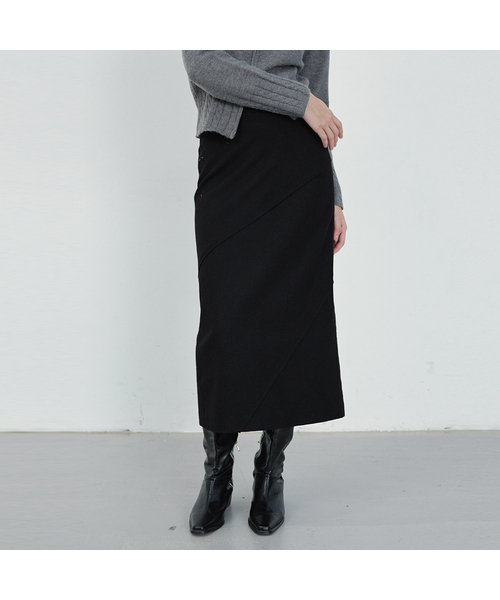 Ubalanced Incision Skirt