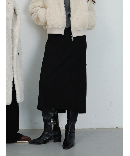 Ubalanced Incision Skirt