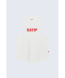 BATIP（バティップ）の「クラックロゴノースリーブトップスホワイト（Tシャツ/カットソー）」
