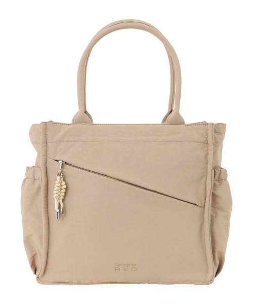 Samsonite Red(サムソナイトレッド)の「【SAMSONITE RED/サムソナイトレッド】 SAC'S BAR別注 PUFFY OVERNIGHTER TOTE(トートバッグ・レディース・ブラック/グレイッシュベージュ・FREE)」の2枚目の写真