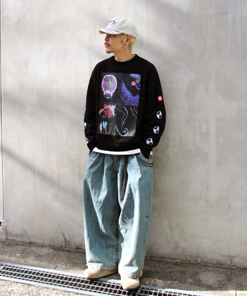 C.E（シーイー）の「C.E / シーイー cavempt Xo RIFF CREW NECK