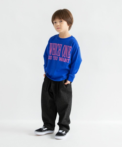 DRC branshes（ディーアールシーブランシェス）の「【26SS新作/WEB限定/DRC】オーバータックデニムロングパンツ（デニムパンツ・キッズ・ブルー/ブラック/ネイビー・140/120/110/100/130/150）」の8枚目の写真
