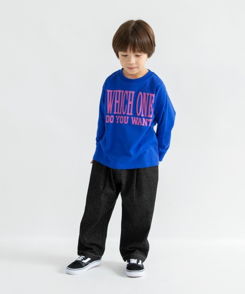 DRC branshes（ディーアールシーブランシェス）の「【26SS新作/WEB限定/DRC】オーバータックデニムロングパンツ（デニムパンツ・キッズ・ブルー/ブラック/ネイビー・140/120/110/100/130/150）」の9枚目の写真