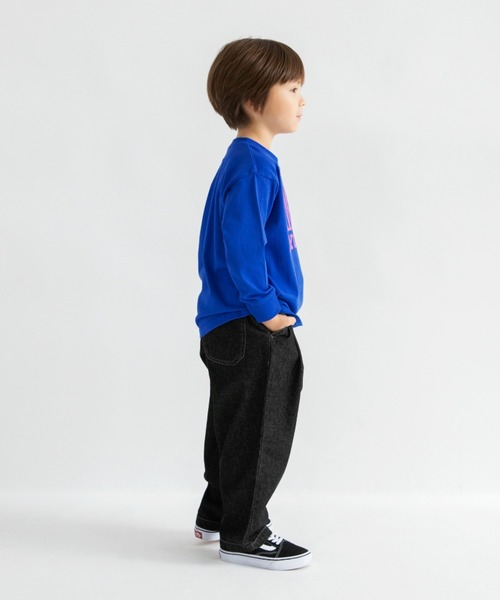 DRC branshes（ディーアールシーブランシェス）の「【26SS新作/WEB限定/DRC】オーバータックデニムロングパンツ（デニムパンツ・キッズ・ブルー/ブラック/ネイビー・140/120/110/100/130/150）」の10枚目の写真