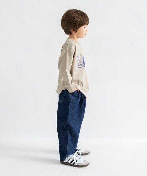 DRC branshes（ディーアールシーブランシェス）の「【26SS新作/WEB限定/DRC】オーバータックデニムロングパンツ（デニムパンツ・キッズ・ブルー/ブラック/ネイビー・140/120/110/100/130/150）」の13枚目の写真