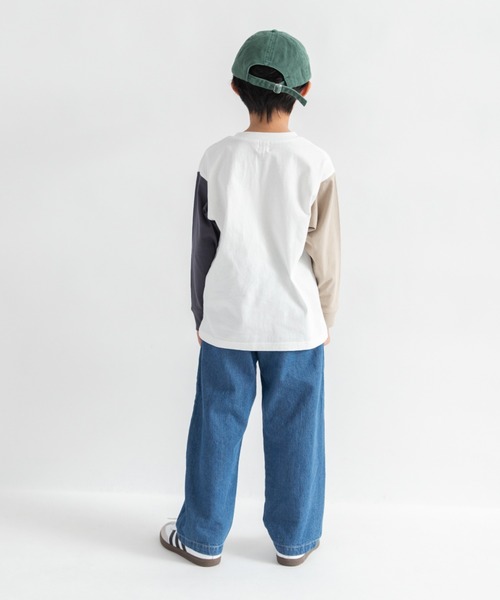 DRC branshes（ディーアールシーブランシェス）の「【26SS新作/WEB限定/DRC】オーバータックデニムロングパンツ（デニムパンツ・キッズ・ブルー/ブラック/ネイビー・140/120/110/100/130/150）」の16枚目の写真