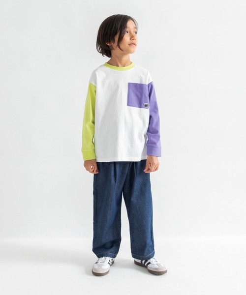 DRC branshes（ディーアールシーブランシェス）の「【26SS新作/WEB限定/DRC】オーバータックデニムロングパンツ（デニムパンツ・キッズ・ブルー/ブラック/ネイビー・140/120/110/100/130/150）」の15枚目の写真