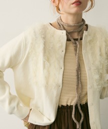 Crisp | チュールフリルニットカーディガン(カーディガン/ボレロ)