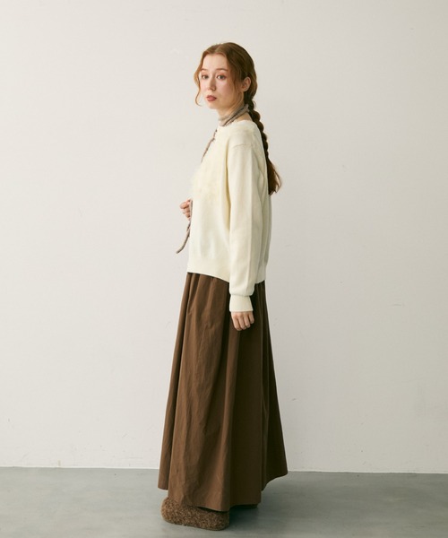 Crisp（クリスプ）の「チュールフリルニットカーディガン（カーディガン/ボレロ・レディース・ホワイト・FREE）」の19枚目の写真