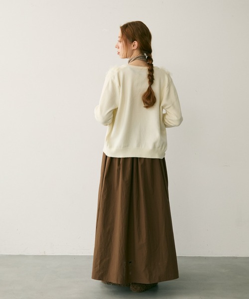 Crisp（クリスプ）の「チュールフリルニットカーディガン（カーディガン/ボレロ・レディース・ホワイト・FREE）」の20枚目の写真