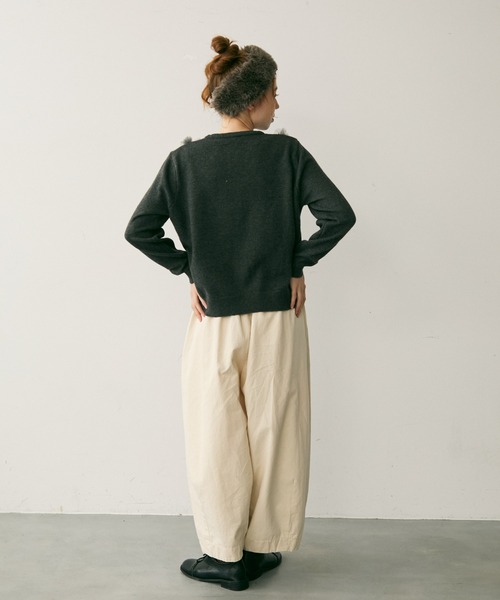 Crisp（クリスプ）の「チュールフリルニットカーディガン（カーディガン/ボレロ・レディース・ホワイト・FREE）」の9枚目の写真