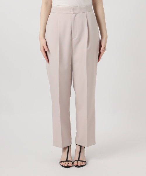 B.C STOCK(ベーセーストック)の「手洗い可 / T/R ダブルクロス パンツ(スラックス・レディース・ベージュ系その他/ブラック・SMALL/MEDIUM)」の16枚目の写真