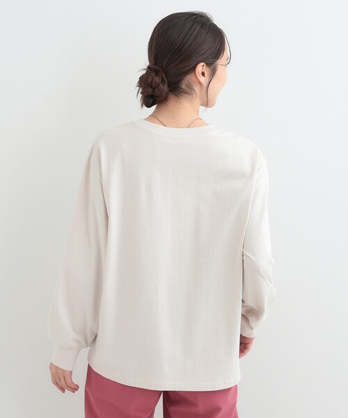 SHOO・LA・RUE（シューラルー）の「【綿100％/S-LL/プチプラ】選べる3柄 プリントアソートロンT（Tシャツ/カットソー・レディース・グリーン系3/ライトイエロー系2/チャコール/ベージュ系その他3/ホワイト系2/ホワイト系1・04/03/02/01）」の8枚目の写真