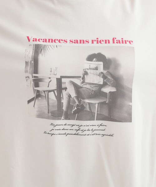 SHOO・LA・RUE（シューラルー）の「【綿100％/S-LL/プチプラ】選べる3柄 プリントアソートロンT（Tシャツ/カットソー・レディース・グリーン系3/ライトイエロー系2/チャコール/ベージュ系その他3/ホワイト系2/ホワイト系1・04/03/02/01）」の19枚目の写真