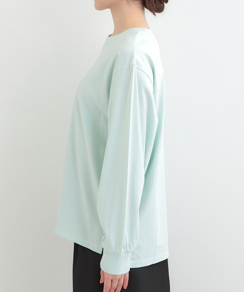 SHOO・LA・RUE（シューラルー）の「【綿100％/S-LL/プチプラ】選べる3柄 プリントアソートロンT（Tシャツ/カットソー・レディース・グリーン系3/ライトイエロー系2/チャコール/ベージュ系その他3/ホワイト系2/ホワイト系1・04/03/02/01）」の12枚目の写真