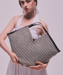 JENNE（ジェンヌ）の「機能性イタリア素材サマーマルチバッグ（ショルダー付）（かごバッグ）」