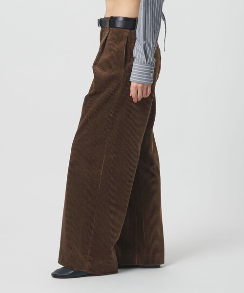 H BEAUTY&YOUTH UNITED ARROWS(エイチビューティーアンドユースユナイテッドアローズ)の「<H>コーデュロイ トラウザーズ(その他パンツ・レディース・グレー系/ダークブラウン・M/S)」の6枚目の写真