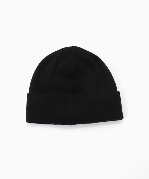 JOINT WORKS(ジョイントワークス)の「SUPPLIER / サプライヤー Cross Leather Patch Beanie(ニットキャップ/ビーニー・メンズ・ブラック・FREE)」の2枚目の写真