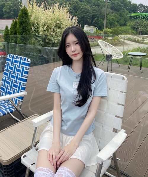 DANGLEDROP（ダングルドロップ）の「DGDPスクエアセミクロップ半袖Tシャツブラック（Tシャツ/カットソー・レディース・その他・FREE）」の7枚目の写真