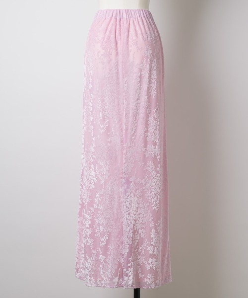 yae（ヤエ）の「Sheer opal skirt / シアーオパールスカート（スカート・レディース・ライトグリーン/ベビーピンク/ネイビー・36/38）」の20枚目の写真