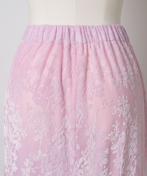 yae（ヤエ）の「Sheer opal skirt / シアーオパールスカート（スカート・レディース・ライトグリーン/ベビーピンク/ネイビー・36/38）」の17枚目の写真