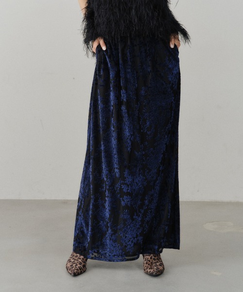 yae（ヤエ）の「Sheer opal skirt / シアーオパールスカート（スカート・レディース・ライトグリーン/ベビーピンク/ネイビー・36/38）」の7枚目の写真